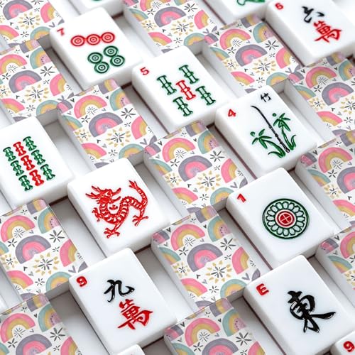 Set de American Mahjong con 166 fichas acrílicas miniatura 4