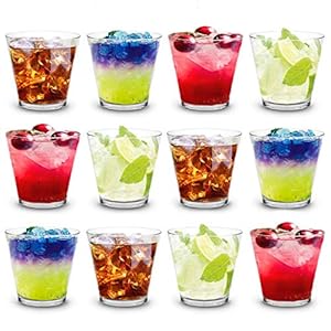 RB Cocktail Rock Glazen Premium Kunststof Onbreekbaar Herbruikbaar 35cl, Set van 12