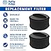 2 Replacement Filters Compatible with Bissell Power Force Rewind SmartClean PowerHelix CleanView Pet Turbo Bagless Deluxe Vacuum Part 203-7913 32r9 1240 82H1 2037913 62x5 65793 68c71