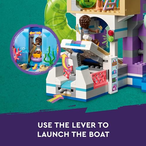 LEGO Friends Heartlake City Water Park Set for Kids Ages 8+, Includes Mini Dolls and Water Slides