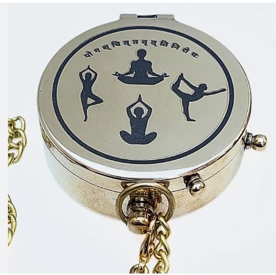 Brújula de Yoga de Latón con Inscripción en Sánscrito miniatura 4