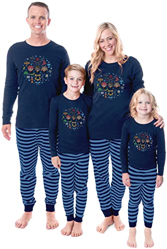 Harry Potter Golden Trio Icons Sweater Wizarding World Tight Fit Cotton Matching Family Pajama Set