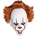 Suit Yourself It Pennywise The Dancing Clown Mask, One Size, Latex, Features a Creepy Clown Face and Red Hair
