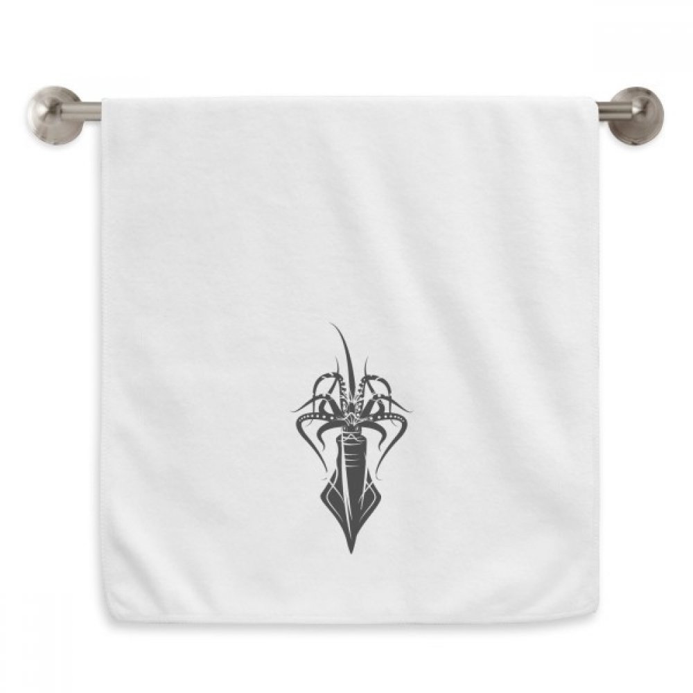 Serviette La Vie Marine Noire Octopus pour votre routine beauté