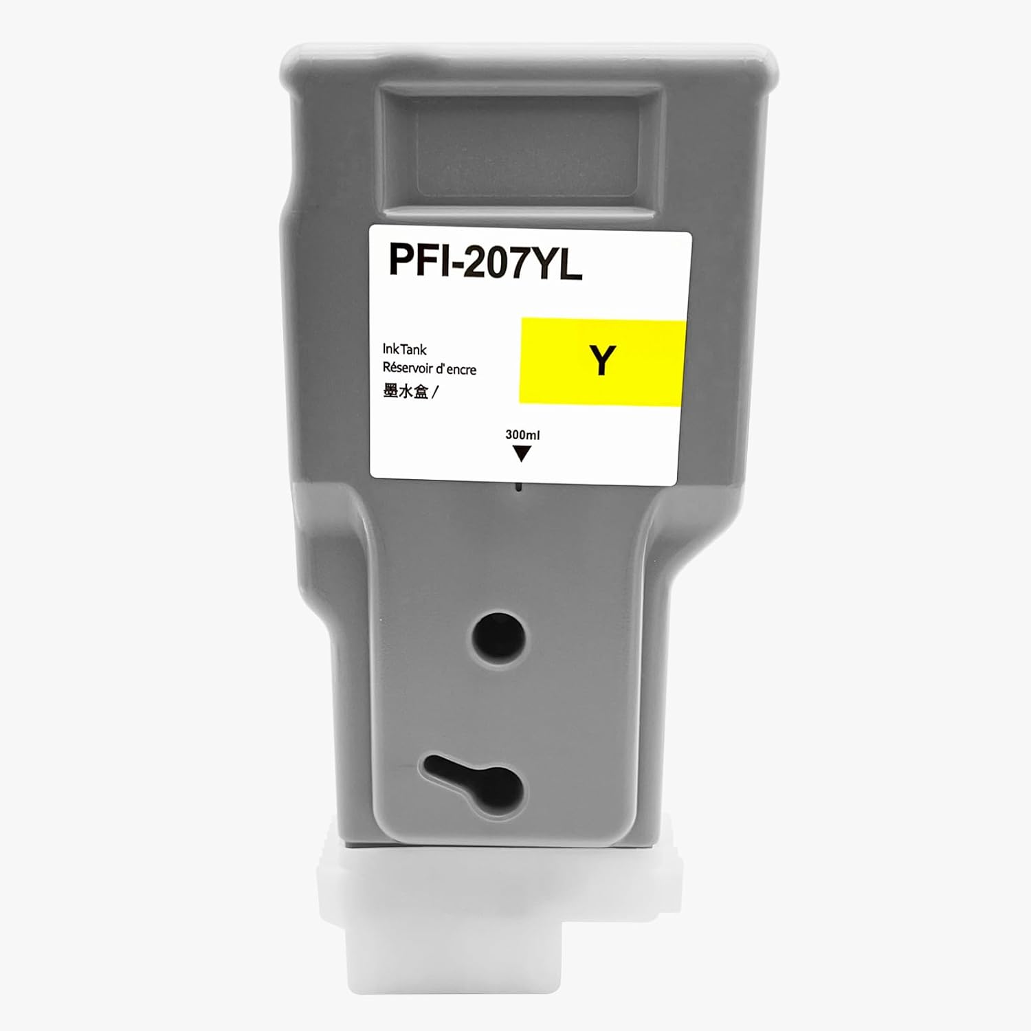 PFI-207 Compatible Ink Cartridge with Dye Ink Replacement for Canon PFI 207 imagePROGRAF iPF680 iPF685 iPF780 iPF785(1PSC Yellow 300ML)