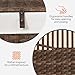 HOOBRO Storage Basket with Lid, 42.3 Gallon (160L) Wicker Basket, Handwoven Blanket Storage Basket with Handles, Metal Frame and Soft Lining, Foldable for Bedroom, Laundry Room, Brown BR216CW01