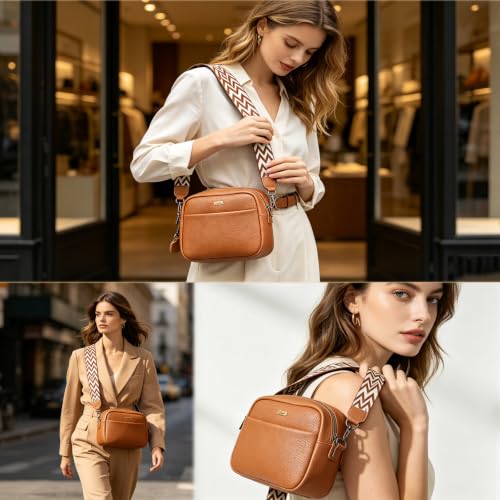 Image of crossbody bags for women trendy with adjustable straps smallleather cross body purses