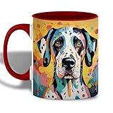 Material: Der Kaffeebecher ist aus hochwertiger Keramik gefertigt und verblasst nie, egal wie oft Sie ihn waschen. Liegt angenehm in der Hand und bietet sicheren Halt.