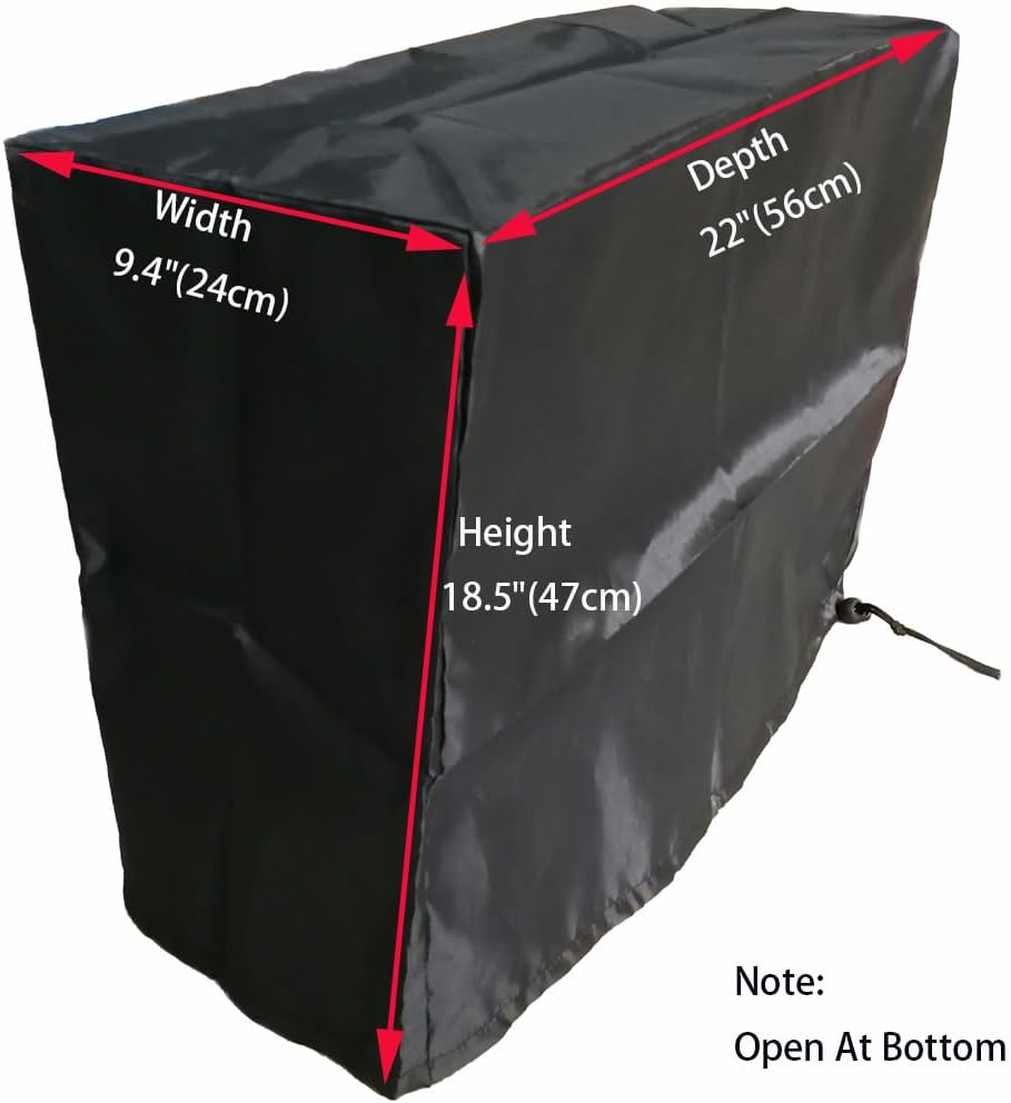Large PC Case Dust Cover (9.4W x22D x18.5H) Gaming Computer Desktop PC Mid-Tower [Antistatic, Waterproof] CPU Jacket Protector, Computer Dust Cover image 3
