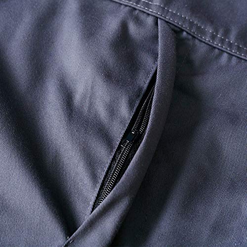 SENRISE Roupa de trabalho masculina, calça de algodão para trabalho, macacão respirável, com vários