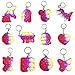 12 Pcs Mini Pop Portachiavi Fidget Toy,Mini Rainbow Tie Dye Bubble Sensory Silicone Toy, Piccoli Giocattoli Per Bambini Con Autismo Per Alleviare Lo Stress,Gadget per compleanno molto apprezzato