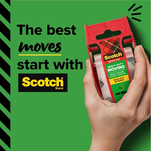 Scotch Heavy Duty Moving Tape, 1.88 in x 800 in, 6 Disp. Rolls - image 9