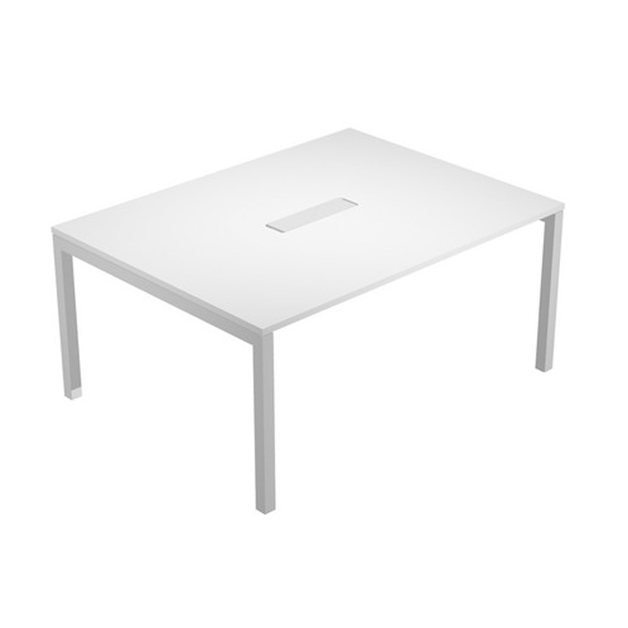 Generico Tavolo riunioni Agorà - 6 posti - 160x120x72,5 cm (BIANCO)