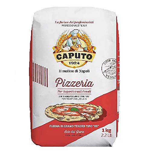 Caputo Farine premium de type « 00 » pour pizzas italiennes, 2 sacs de 1 kg