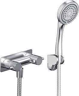 RV Shower Faucet with Shower Head and Hose, TONNY Metal Camper Shower Faucet Valve