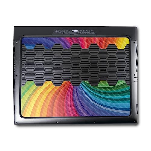 Image of MightySkins Carbon Fiber Skin Compatible with Alienware M18 R1 (2023) Full Wrap Kit - Color Swirl | Protective, Durable Textured Carbon Fiber Finish | Easy to Apply & Change Styles | Made in The USA