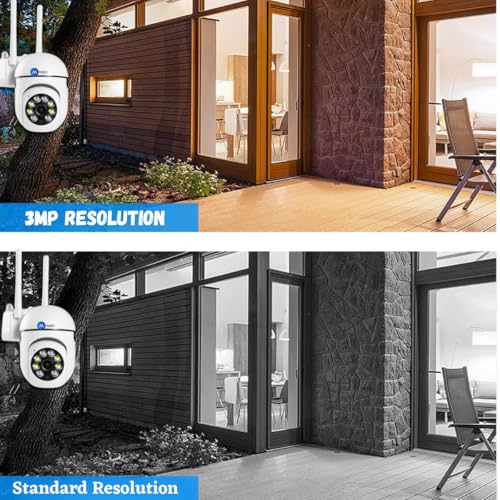 Maizic Smarthome Wi-Fi Indoor Camera 3MP HD Pan-Tilt Zoom CCTV Camera, Outdoor Indoor Security Camera, 2 Way Talk, Color Night Vision, Motion Detection, Multi User View, Support SD Card (Up to 128GB) 6 51QWjaSc6eL