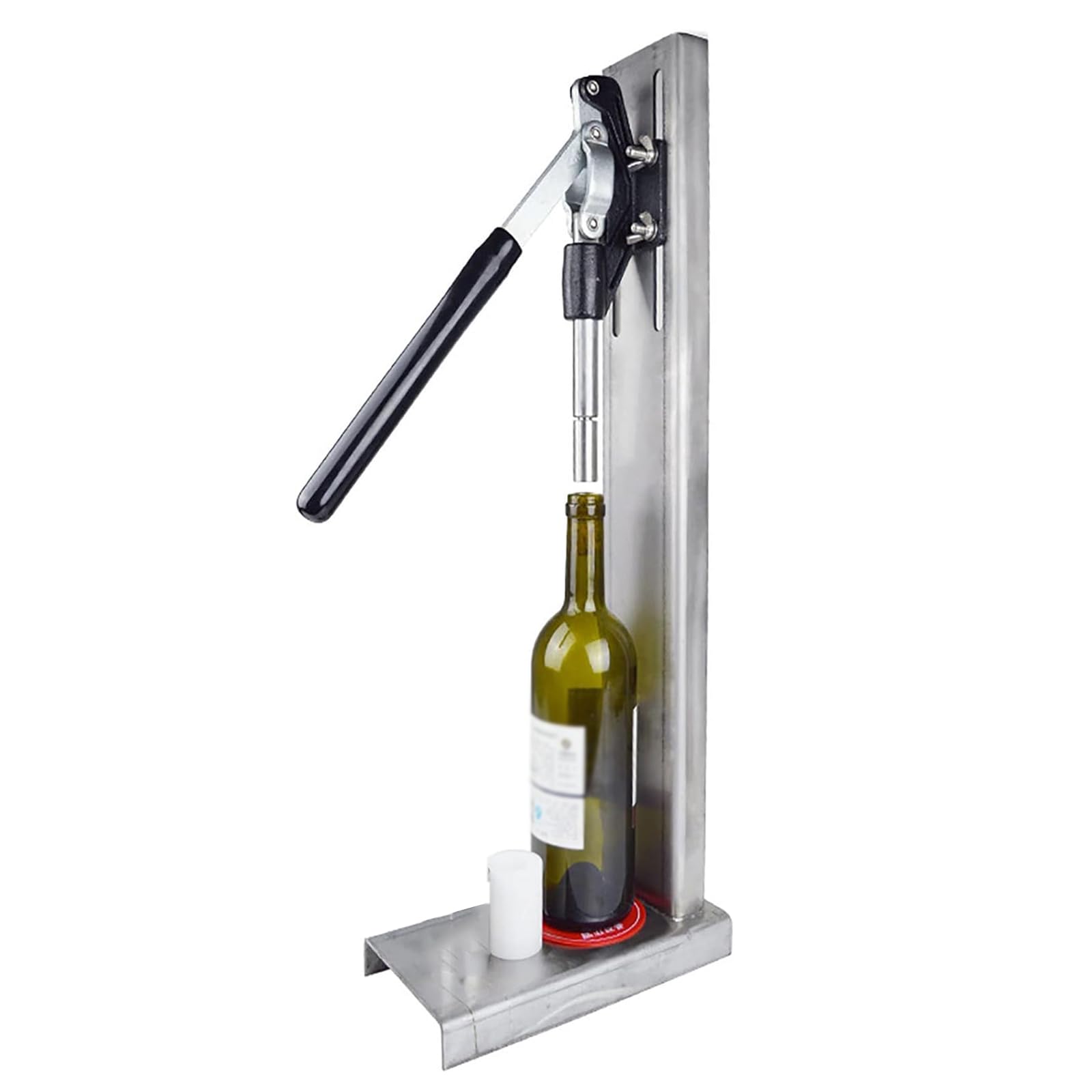 Corchadora manual de botellas de vino, máquina de taponado de acero inoxidable con 4 cabezales, para elaboración casera y vino