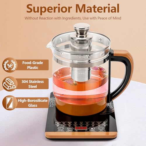 Hervidor eléctrico multifuncional con infusor 1.8L miniatura 3