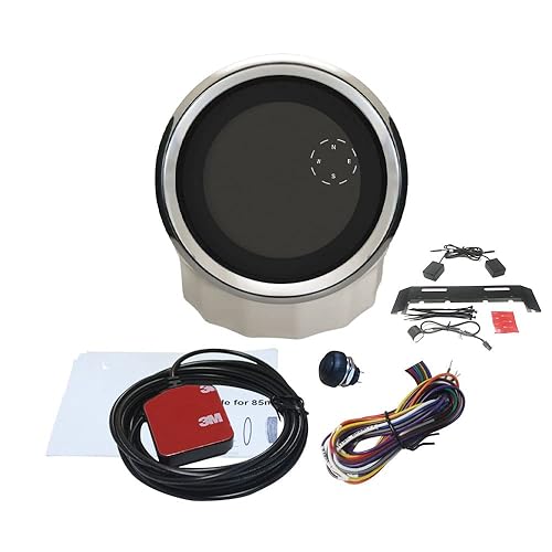 Miniatura 5 de ELING Velocímetro GPS digital para motocicleta de 3-38 pulgadas, 299 Kmh MPH nudos con tacómetro de 19999 RPM con alarma, tipo universal para