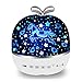 Produktbild Sternenhimmel Projektor Lampe / Baby LED Nachtlicht / 3 Dimmbares / 360 Drehen / 6 Beleuchtungsmodi Kinder Druckknopf USB kabelloses Laden StimmungslichtGeburtstag/Weihnachtsmann/Raumschiff/3 Tiere