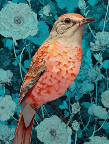 Lienzos para pintar por numeros adultos animal sin marco 90x120cm manualidades I-306