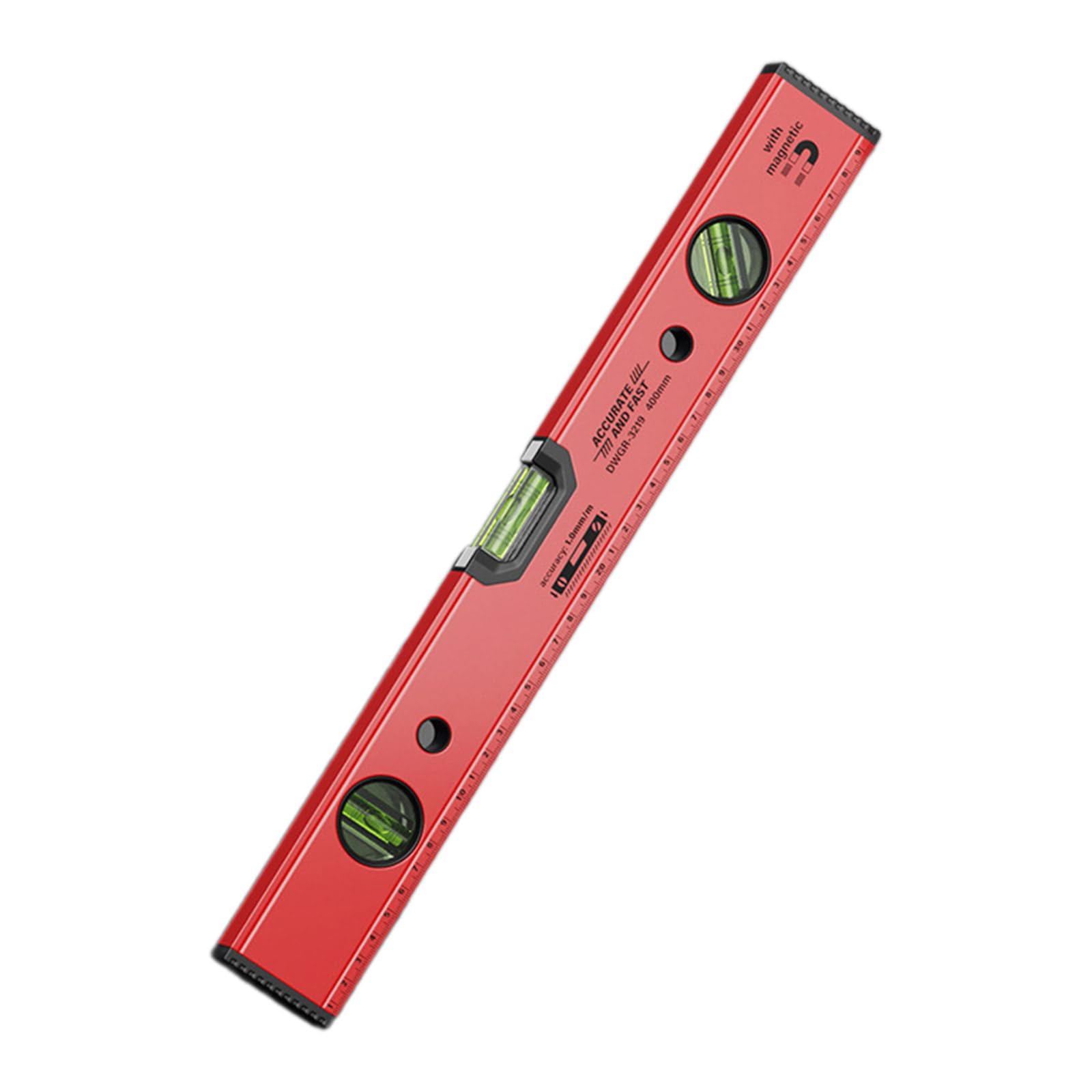 Precisions Aluminum Measuring Instrument Antidrops Strong Bubble Ruler Measuring Tool Compact Ruler