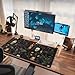 Vintage Aesthetic XL Extended Large Gaming Mouse Pad - Black Academia Mystical Green Plant Design - Computer Laptop Keyboard and Mouse Mat Desktop Protector - 31.5 x 15.8 in