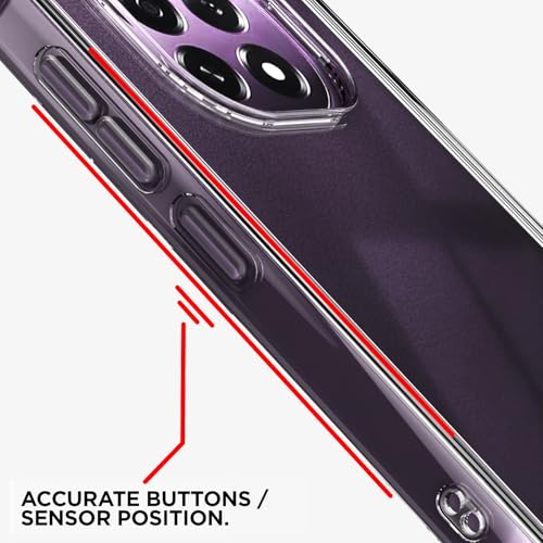 Image of Amazon Basics Back Cover for Oppo F29 5G PC + TPU Clear Transparent Raised Edges Shockproof Protective Phone Bumper Case(Transparent)