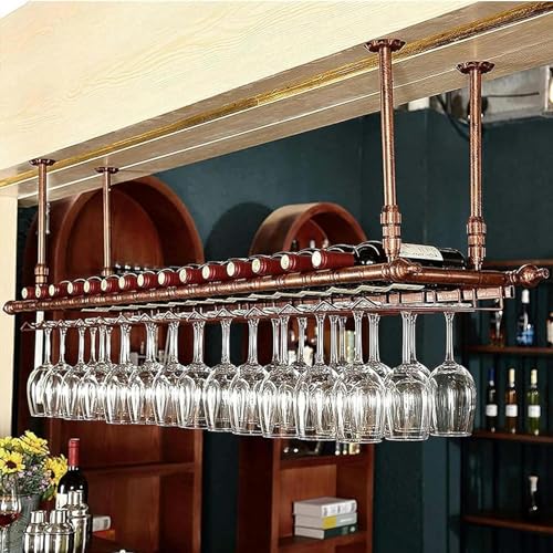 Casier à vin mural en métal pour libérer vos plans de travail encombrés par les verres