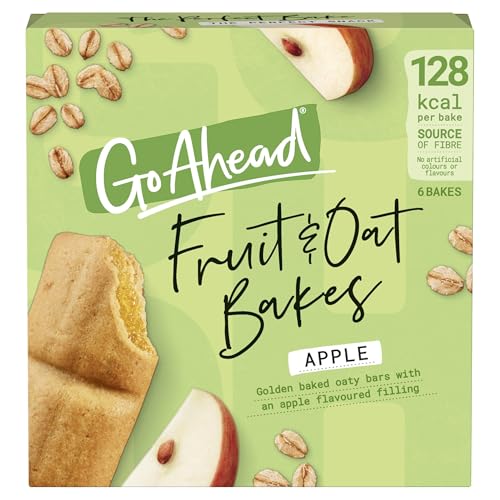 Barras de aperitivos de manzana y avena, paquete múltiple de 6 x 35 g (paquete de 4), cesta de regalo sabrosa 'Deliciousness that brings a smile' para todas las ocasiones