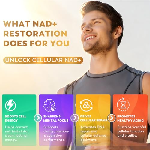 Image of NAD+ Liquid Supplement 1500mg - NAD Nicotinamide Riboside & Resveratrol with PQQ CoQ10, NAD Plus Help Support Absorption - Boosts Cellular Energy, Overall Vitality for Women & Men (30 Packets)