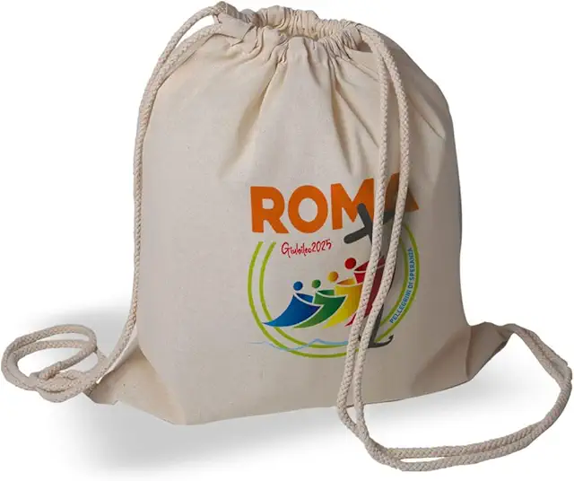 Zaino Giubileo 2025 - Kit del Pellegrino in Cotone con Stampa