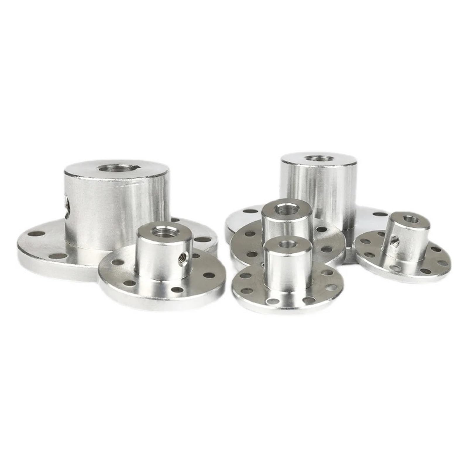 Flanschkupplung aus Aluminiumlegierung, DIY, omnidirektionale Radverbindungswelle, 10/12/14/15/16 mm Keilnut (Color : 57MM diameter, Size : 15mm keyway)