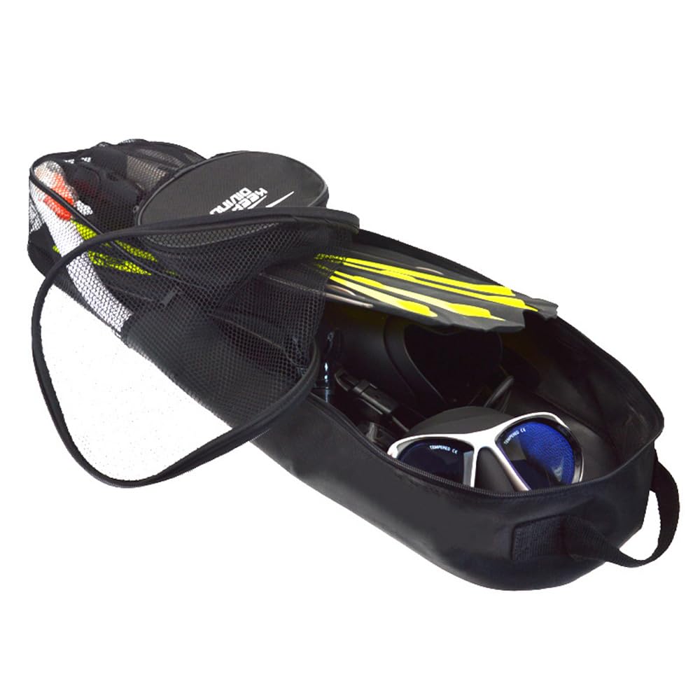 Taucherflossen Tasche Tragbare Tauchflossentasche PVC-Flossenschutztasche mit Schultergurt zum Gerätetauchen