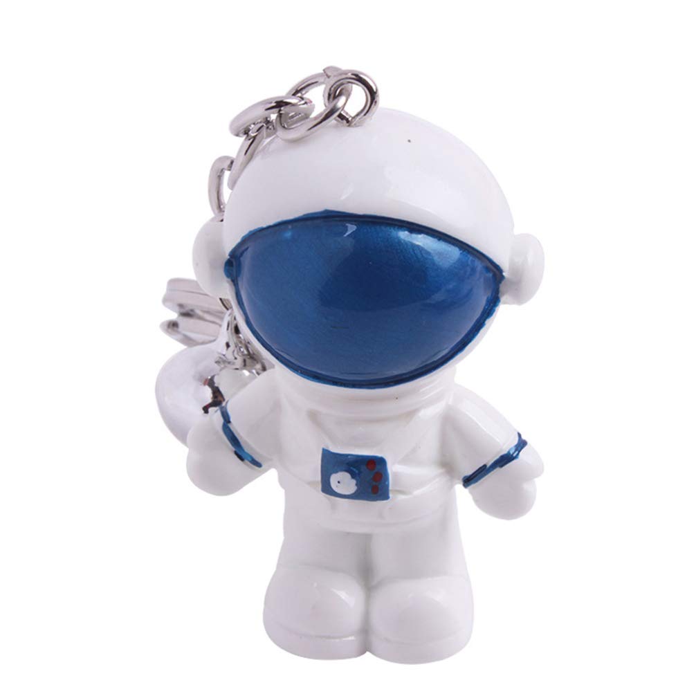 Porte-clés Astronaute 3D - 2 Pièces, Alliage Métal, Décoration Sac Ou Clés, Thème Espace