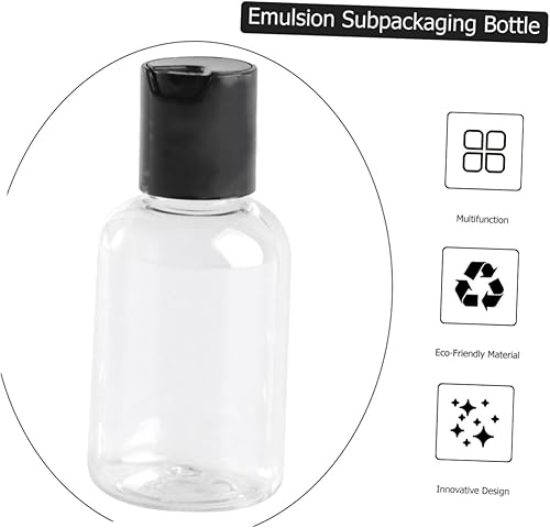Miniatura 5 de Zerodeko Dispensadores de jabón 12pcs Loción Botella Dispensador de loción Dispensador de botellas Jabón cosmético Blanco Viaje Recipiente recargable