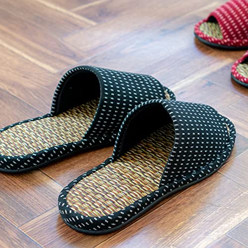 OKA Tatami Slippers, Made in Japan (Grass & Root, Japanese)4