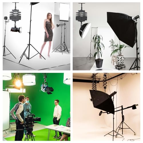 Image of DATOUBOSS 2M Drop Pantograph, Studio Lighting Hanging Equipment for Photography Studio Lighting Ceiling Rail System, Live Broadcast, Monolight, Softbox, Reflector, Umbrella (Drop Pantograph x 1Packs)