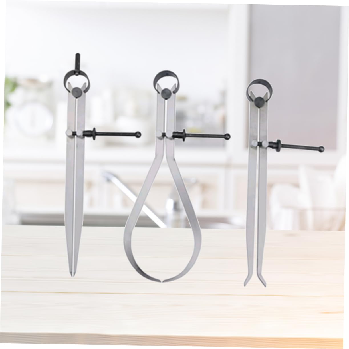 STOBAZA 3pcs Spring Caliper Measuring Measure Calipers Gauge Machinist Tools Black