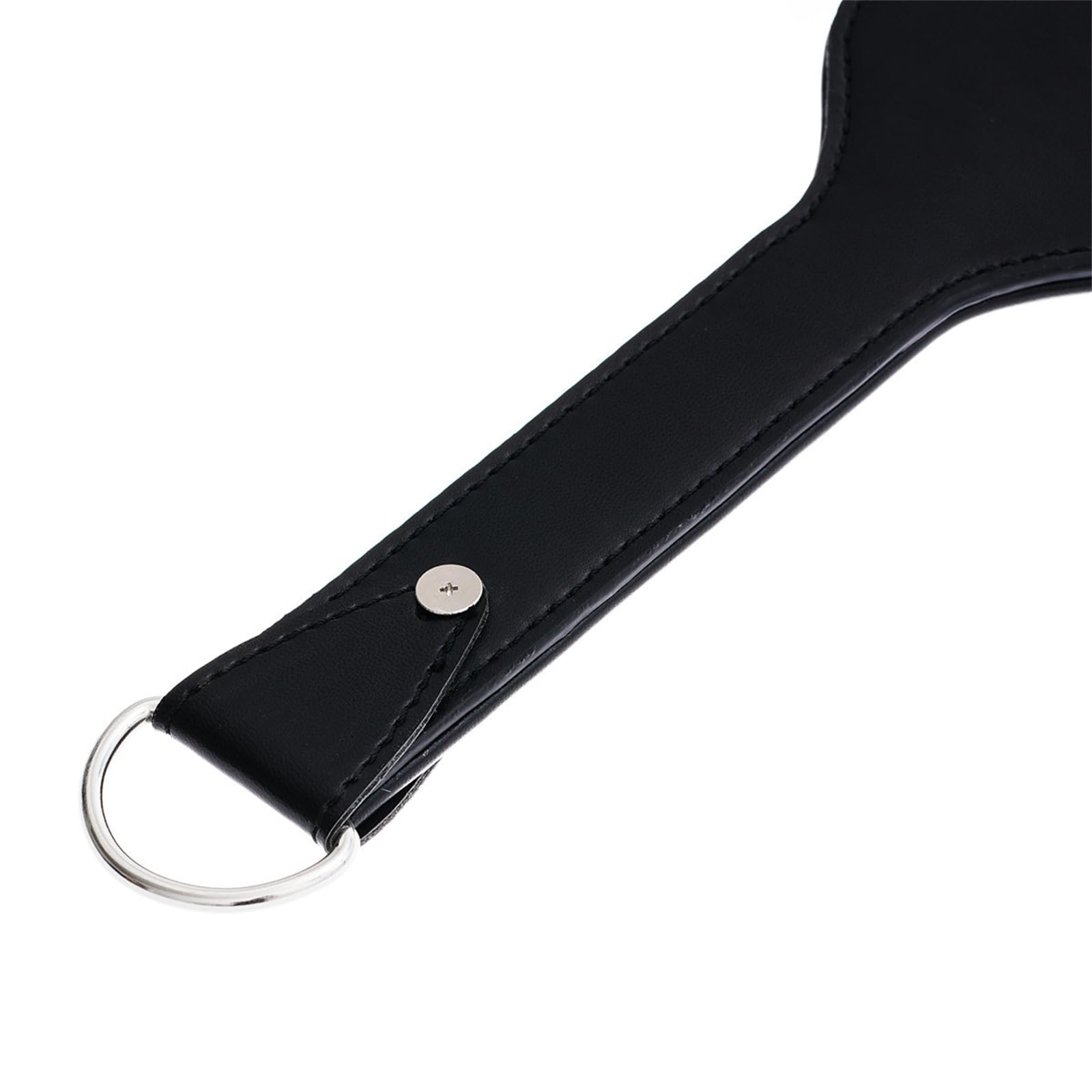 Pointe de pagaie de fessée, fleur de prunier, métal, motif diamant, coussin en cuir PU noir, fête en boîte de nuit, SM Slap Paddle