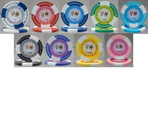 Tournament PRO 11.5gm 500 Bulk Poker Chips - Choose