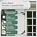 Renovators Supply Manufacturing - Heavy-Duty Black Wrought Iron Shutter Lift Off Pintle Hinges Colonial Pin Reversible for Doors, Window and Shutters with Hardware 6 1/2 Inches, Pack of 2 Pairs