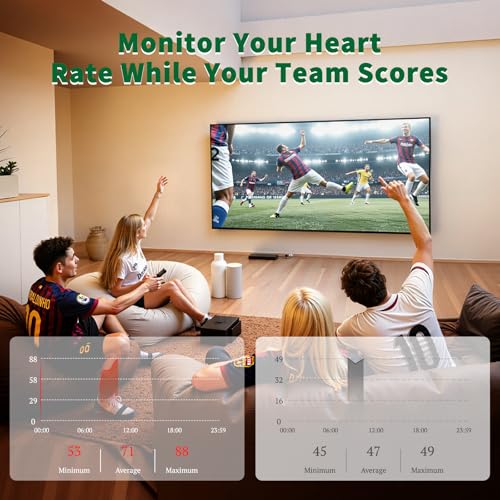 Image of Soccer Pattern Smart Ring for Men Women, Fitness Tracker Ring- HR, SpO2, Sleep Monitor Step Calorie Distance, Vibration, Waterproof Fitness Ring, Soccer Gifts for Soccer Fan-No APP Fee (10#)
