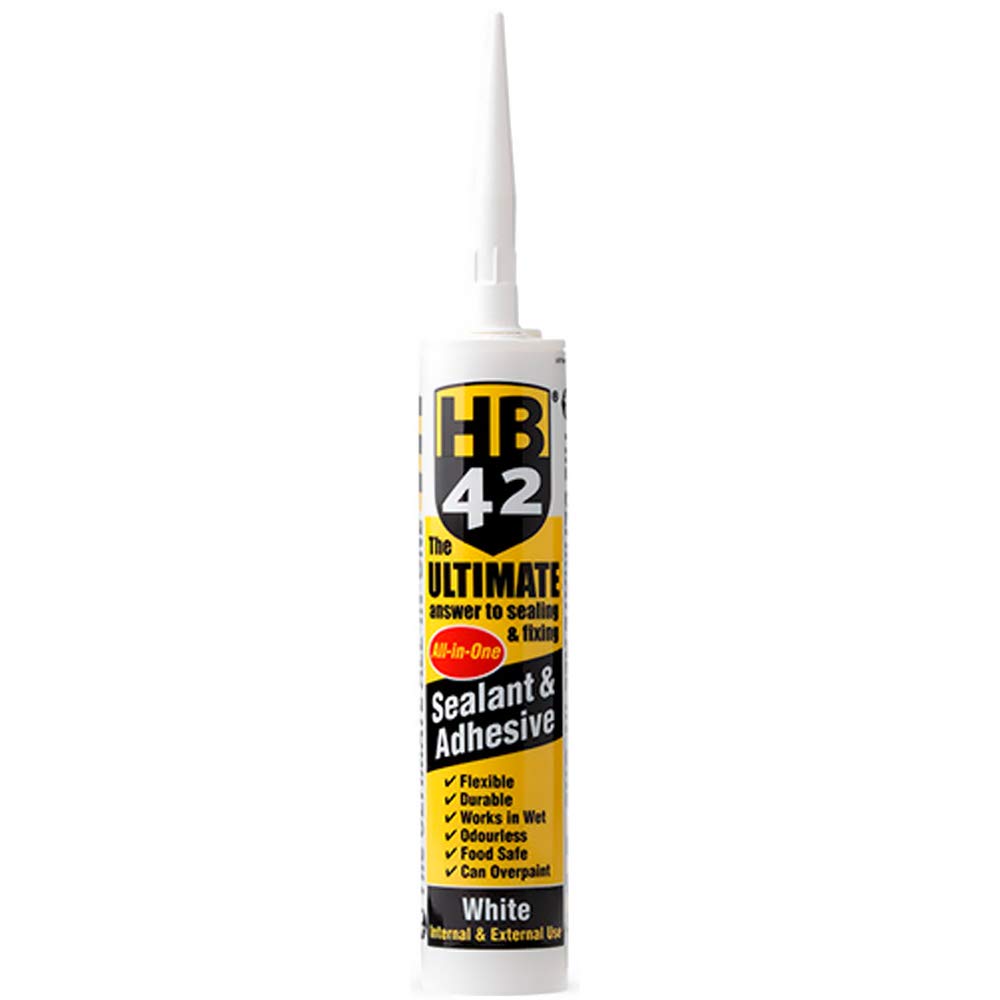 HB42 New 'All-in One' Adhesive & Sealant-White