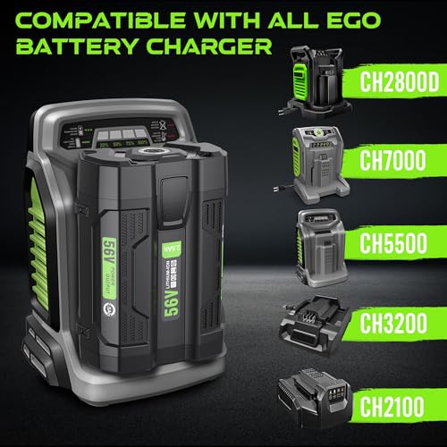 Image of Replacement for EGO 56V Battery 2.5Ah BA1400T BA1400 Compatible with All Power 56V EGO Power+ Tools, Battery with Upgraded Fuel Gauge