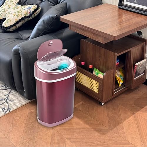 Caneca de basura rectangular acero inox 15L tacto miniatura 4