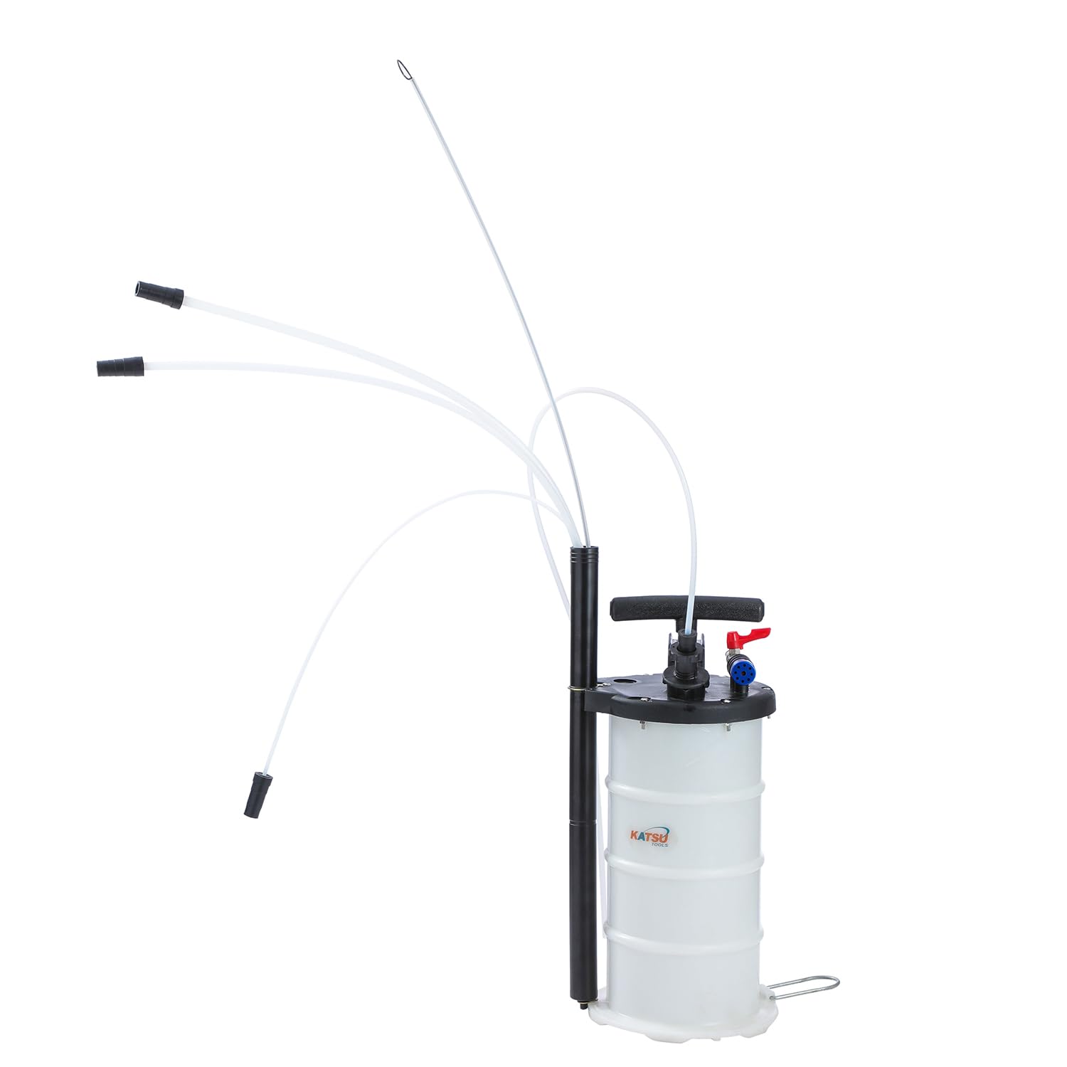 KATSU Tools Pompa pneumatica manuale per l'estrazione dell'olio da 5 litri, evacuatore di fluidi, motore, cambio dell'olio, pompa di aspirazione a vuoto per auto, moto, marine