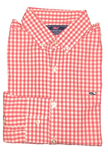 Vineyard Vines Men's Slim Fit Whale Shirt Button Down Dress Shirt (XX-Large, Sandy Cay Check)