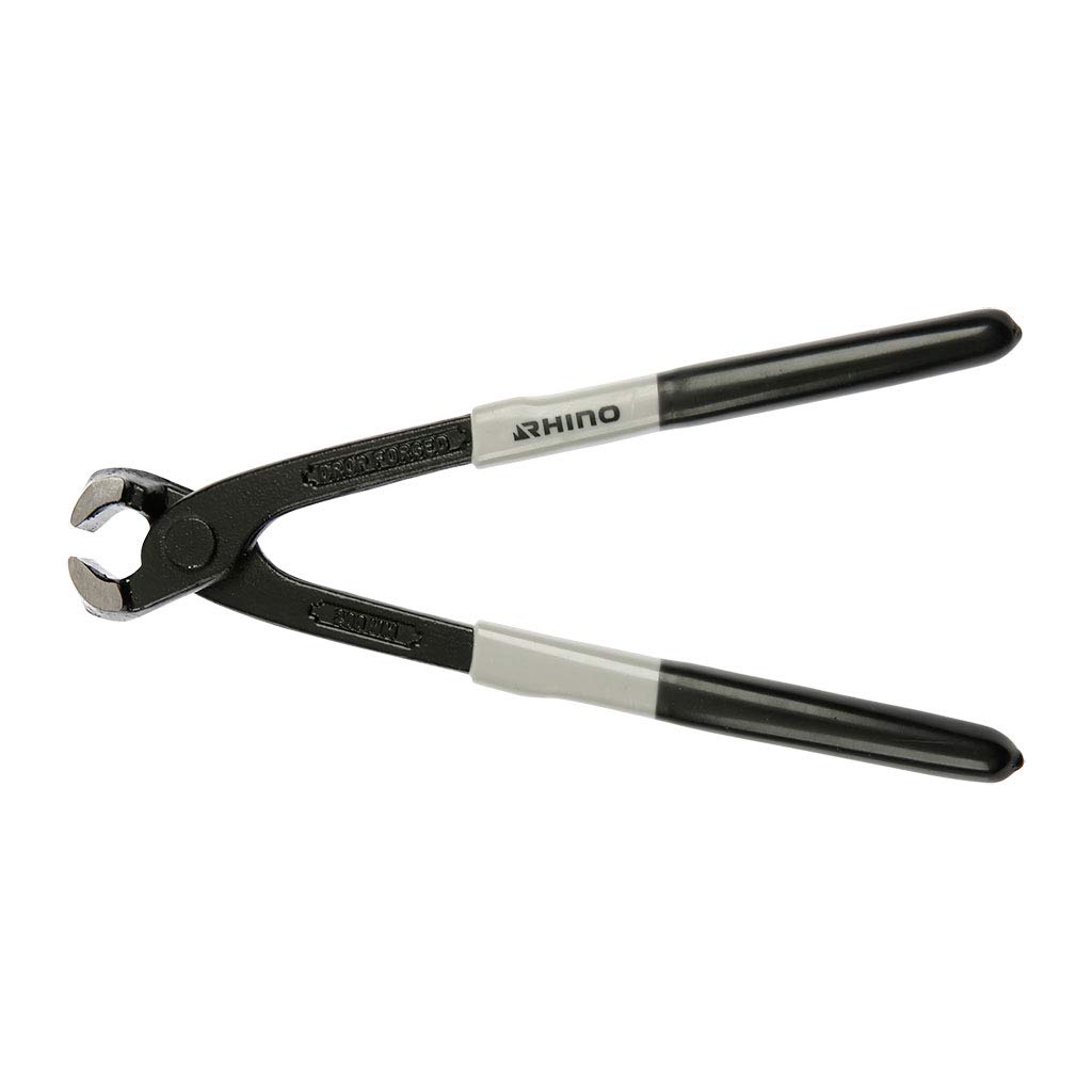 RHINO - Tenazas rusas, pinzas trenzadas de 200 mm, de alta calidad, mango antideslizante, para agarrar, sostener, apretar y arrancar todo tipo de objetos, longitud 200 mm, garantía de por vida